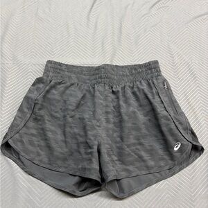 Asics Women's Athletic Shorts Gray Striped Size XS